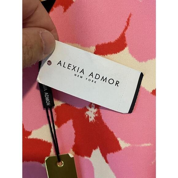 Alexia Admor Valeri Asymmetric Ruffle Cocktail Dress Medium - Picture 10 of 16